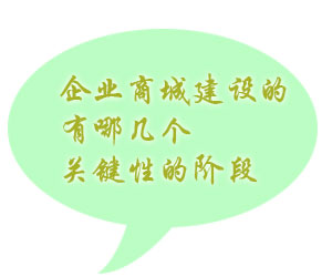 企業(yè)商城建設的有哪幾個關鍵性的階段