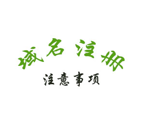 公司網(wǎng)站的域名注冊(cè)注意什么